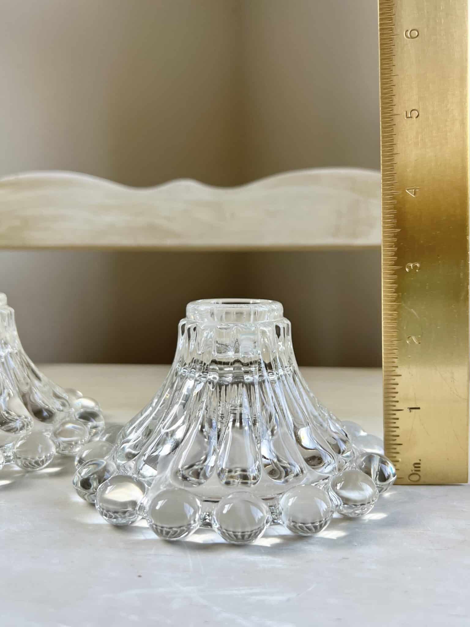 Vintage Candlewick Candle Holders A Pair Vintage Keepers