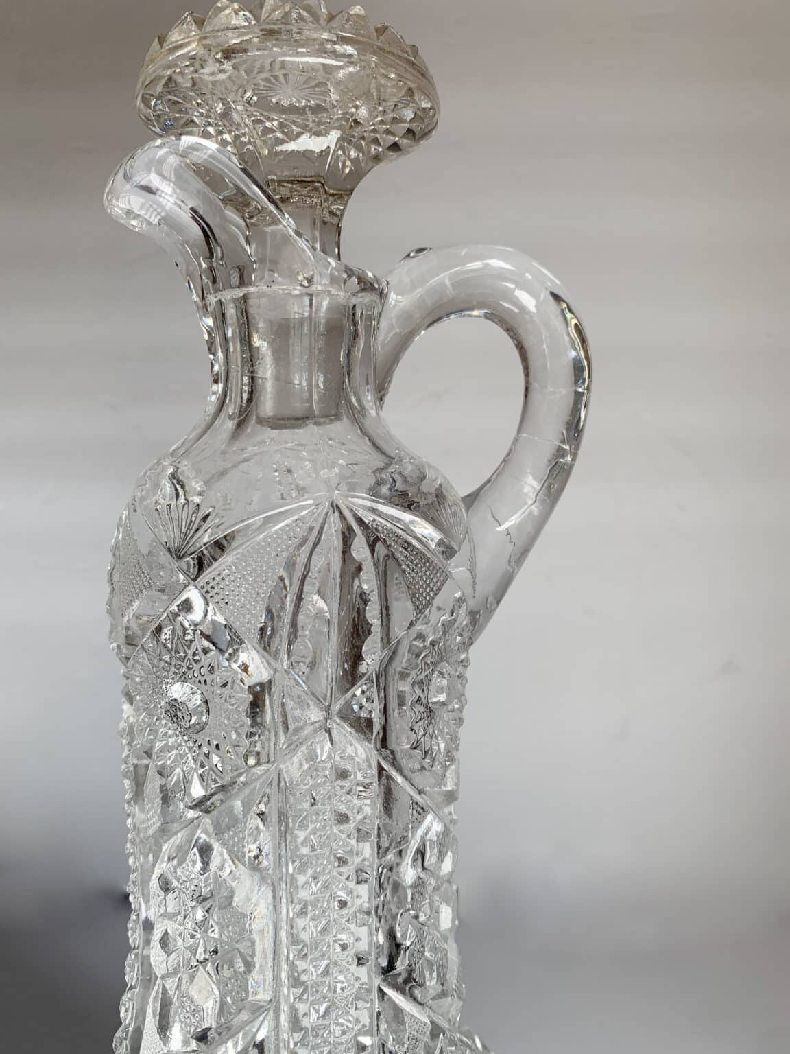 Antique Cambridge Glass Decanter Vintage Keepers