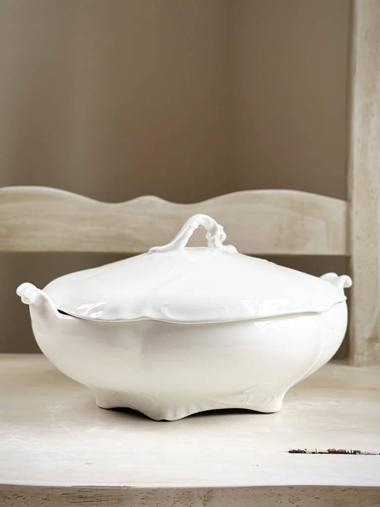 Antique Ironstone Lidded Tureen by Johnson Bros England Vintage Keepers