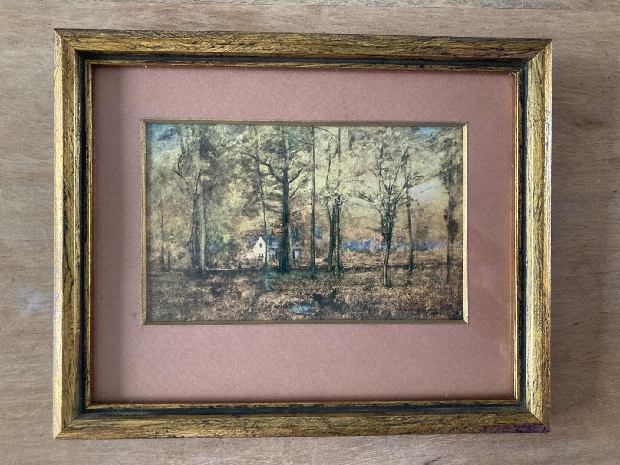 Set of 2 landscape prints in gold frames Vintage Keepers