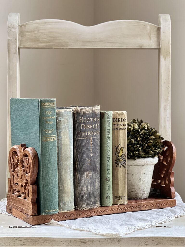 Vintage Carved Wood Expandable Book Rack Vintage Keepers