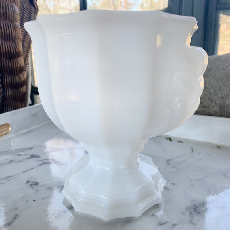 Vintage Milk Glass Planter/Urn Vintage Keepers