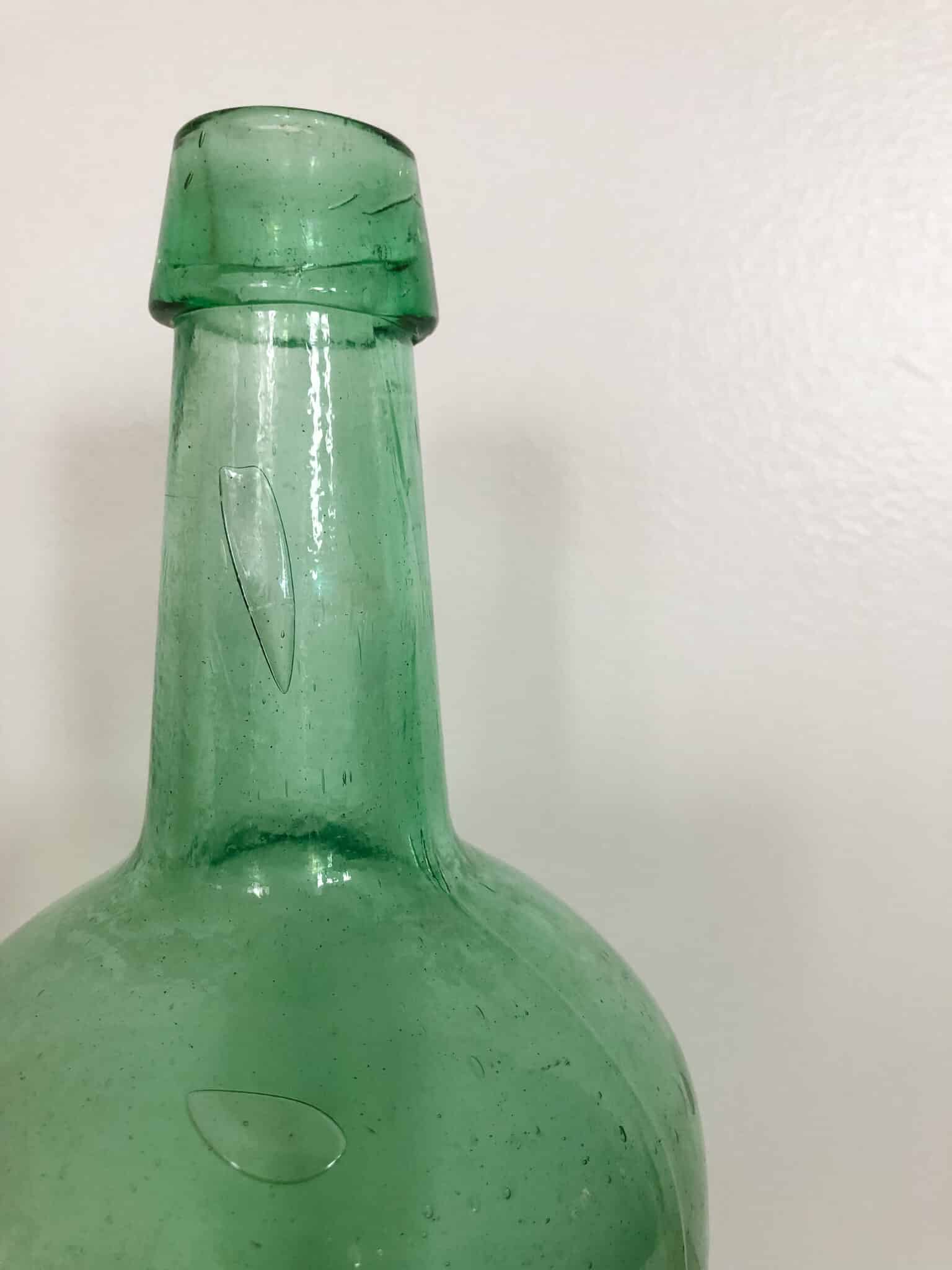 Antique Green Glass Bottle | Vintage Keepers