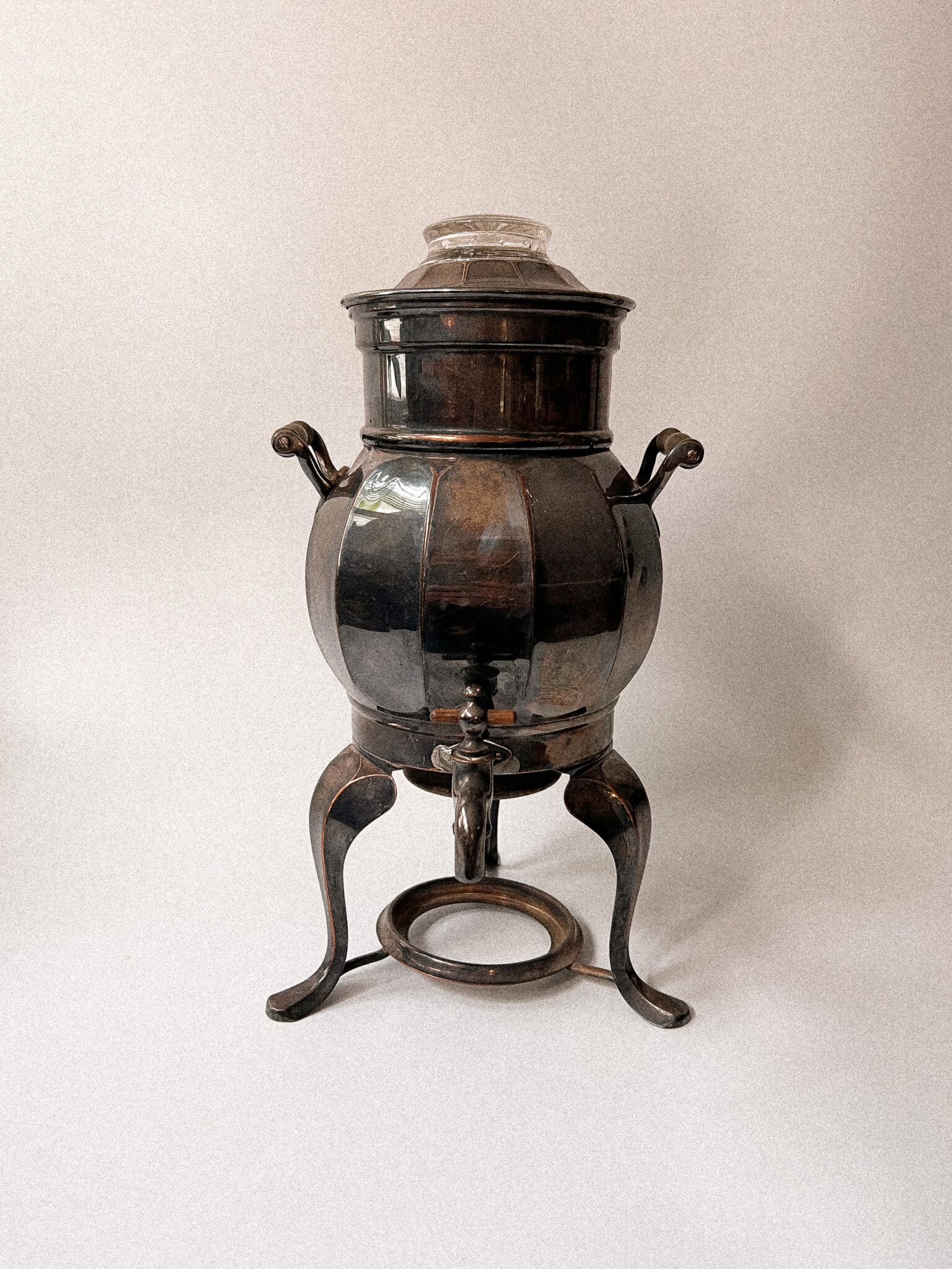 Antique Silver Plate Coffee Samovar Percolator Vintage Keepers