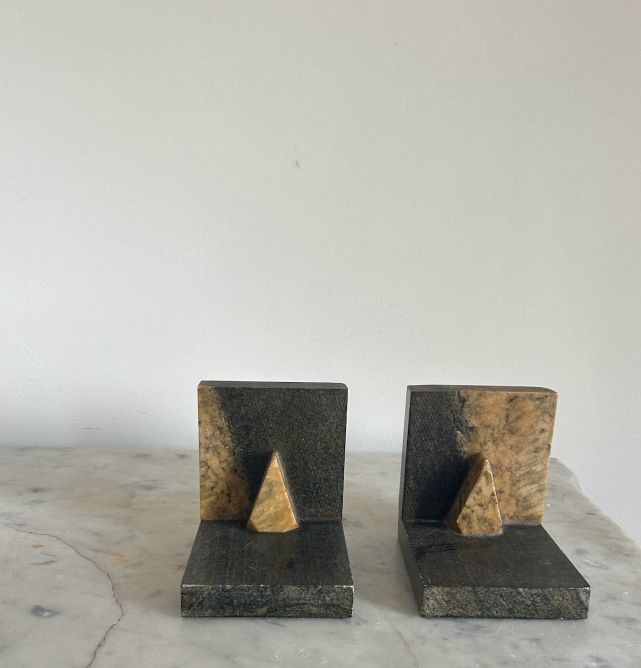 Pair of Granite Bookends | Vintage Keepers