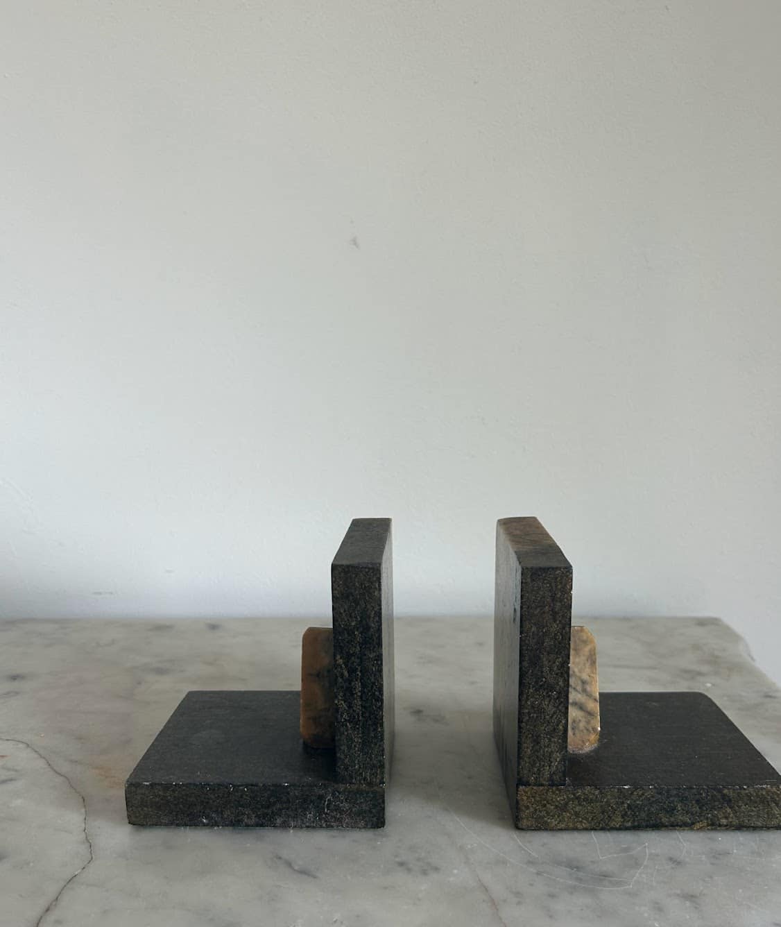 Pair of Granite Bookends | Vintage Keepers