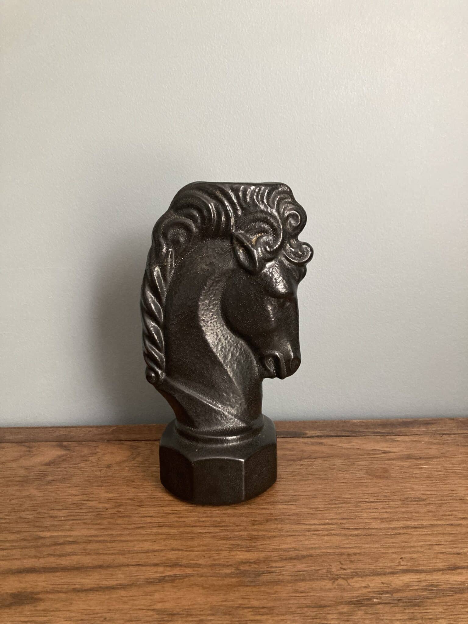 Ceramic Horse head Statue Vintage Keepers