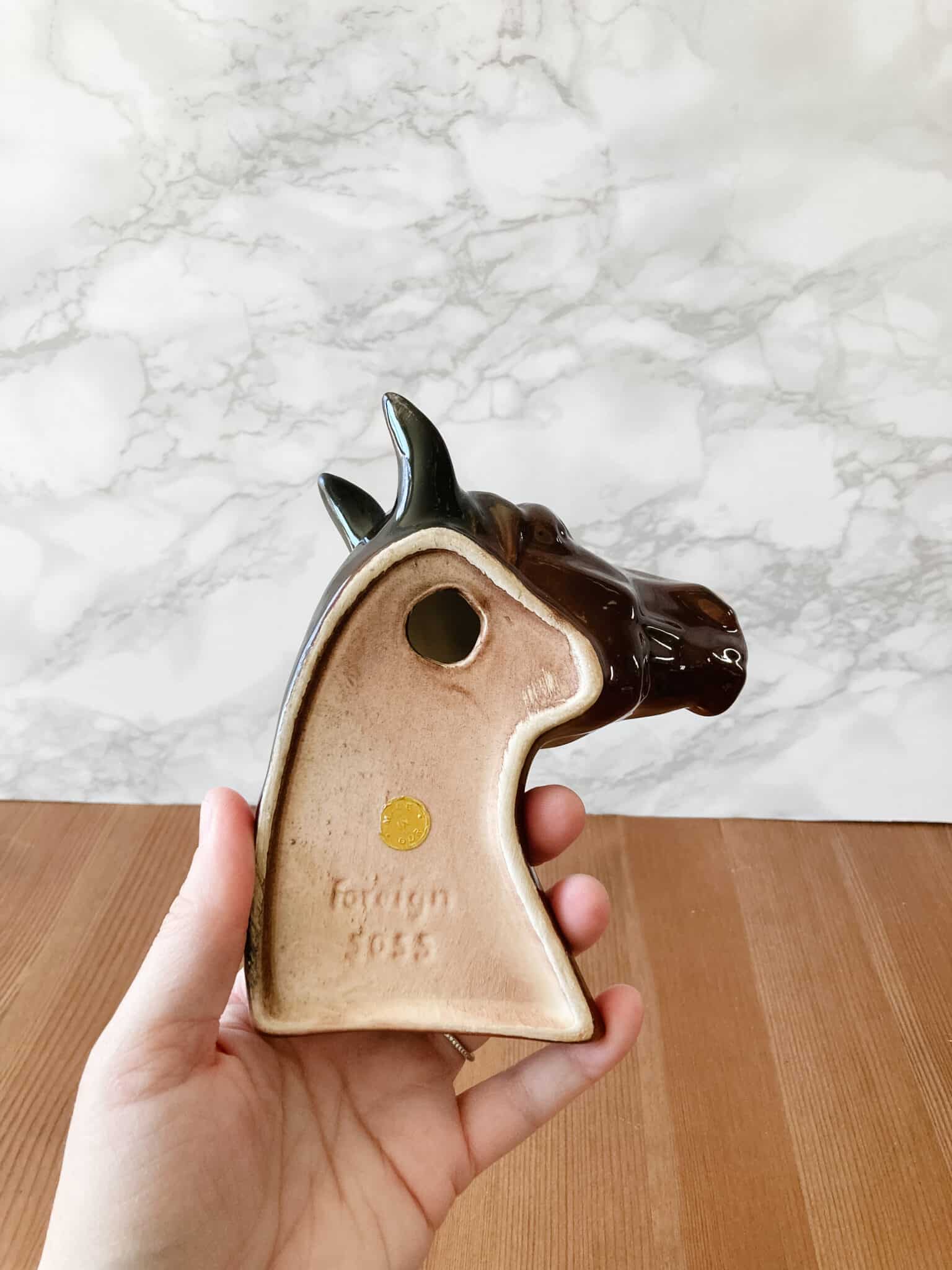 Ceramic Horse head wall plaque Vintage Keepers