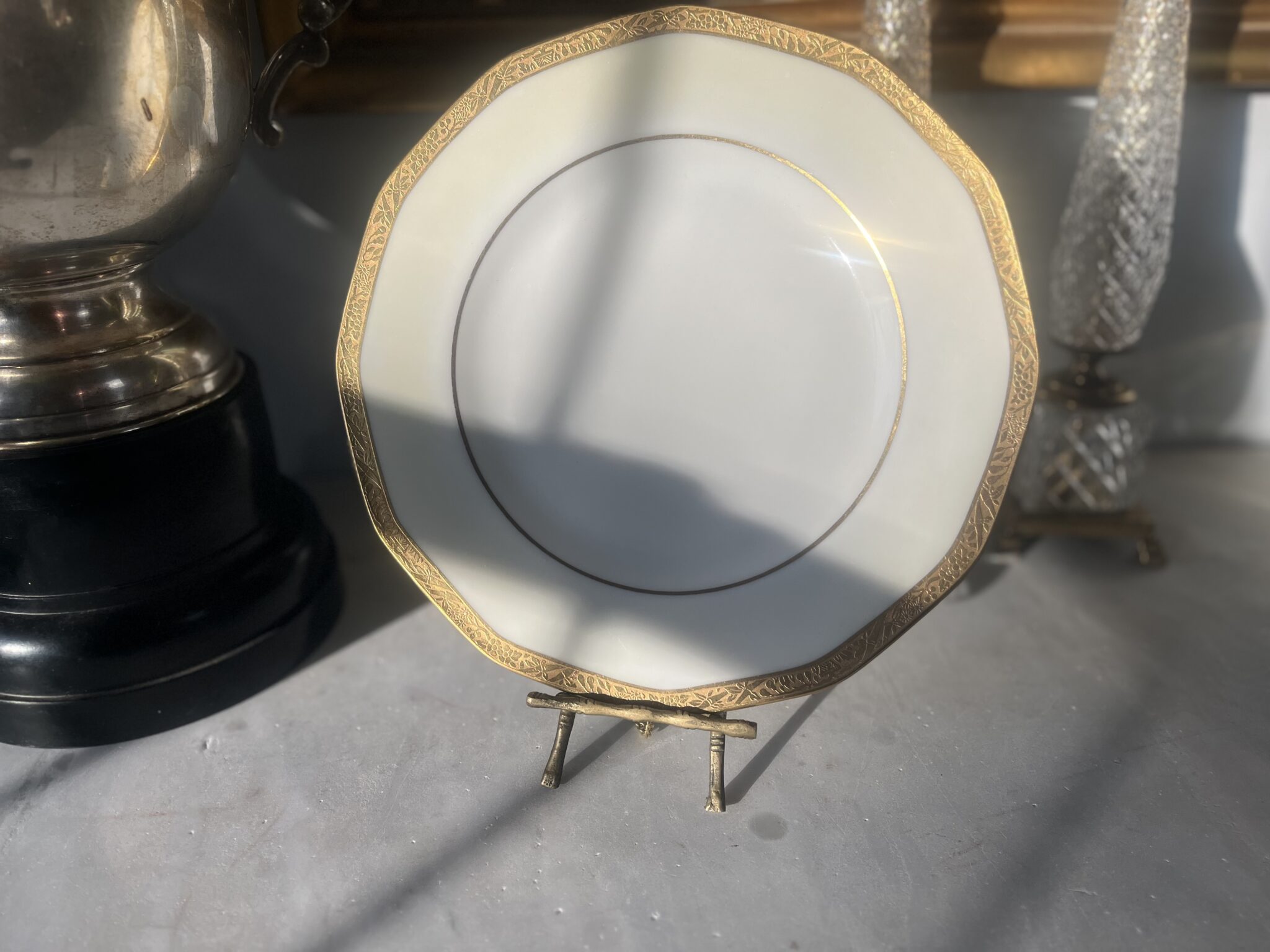Limoges Gold Trimmed Plates Vintage Keepers