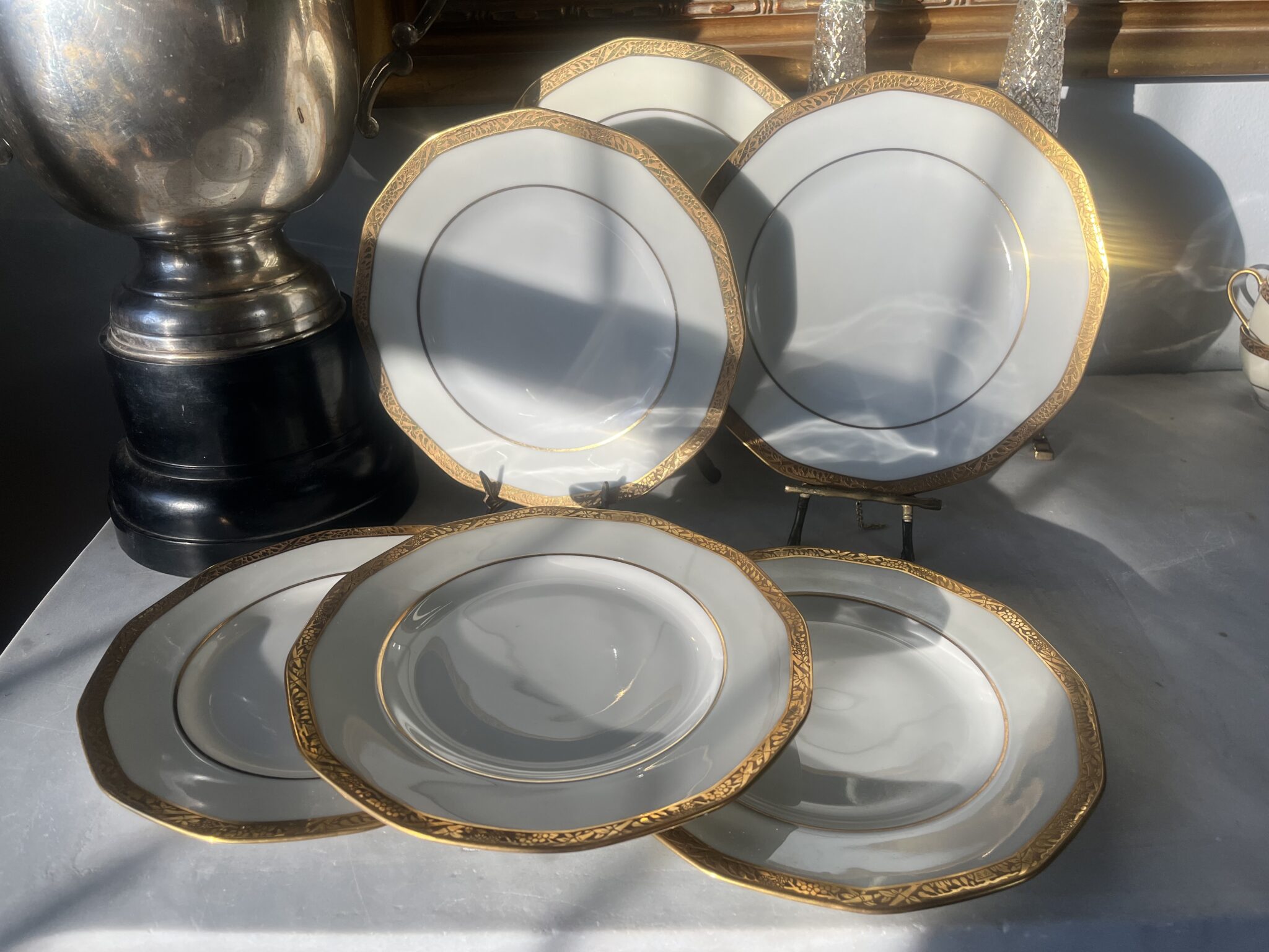 Limoges Gold Trimmed Plates Vintage Keepers