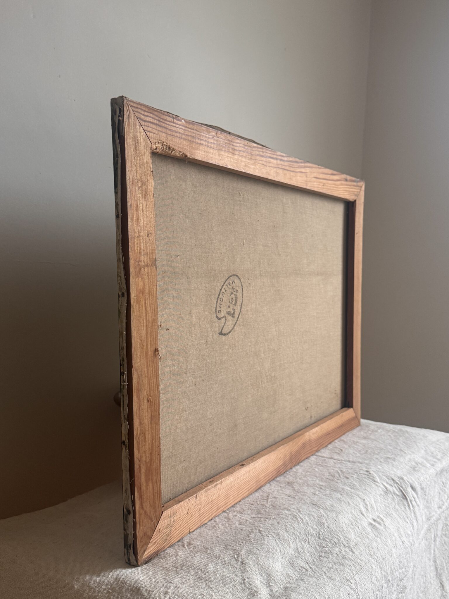 Folk Art Rabbit Oil Painting | Vintage Keepers